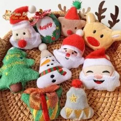 Noël Jouets En Peluche, Décors De Noël, Père Noël, Bonhomme De Neige, Sapin, Renne, Nounours, Clochette, Poupées - Pour Chat - MonNoëlChat™ -Chats Fournitures Magasin A 2022 New Series Christmas Theme Cat Toys With Mint Santa Reindeer Gift Package Cat Toys Pour toi Mon chat 1668519789