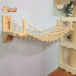 Arbre à Chat En Forme De Pont En Bois Suspendu 10 Arbre à Chat En Forme De Pont En Bois Suspendu -Chats Fournitures Magasin Arbre a chat en forme de pont en bois suspendu Pour toi Mon chat 1665445910