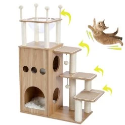 Arbre à Chat XXL En Sisal à Plusieurs Niveaux -Chats Fournitures Magasin Arbre a chat en sisal a plusieurs niveaux Pour toi Mon chat 1680618294