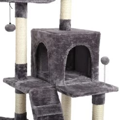 Arbre à Chat XXL Gris à Plusieurs Niveaux Avec Perchoirs Confortables -Chats Fournitures Magasin Arbre a chat gris a plusieurs niveaux avec perchoirs confortables Pour toi Mon chat 1680614003 47d8b261 899d 448f a0e5 8494bd86b10a