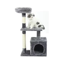Arbre à Chat XXL Gris Avec Plateforme Et Boule Pendante -Chats Fournitures Magasin Arbre a chat gris avec plateforme et boule pendante Pour toi Mon chat 1680615839 c28a914d ab44 4ec9 95a9 e03c1452107e