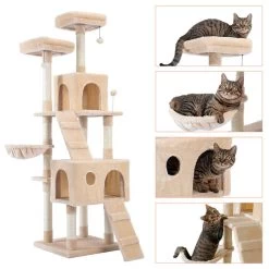 Arbre à Chat XXL Blanc à Plusieurs Niveaux Avec Perchoirs Confortables -Chats Fournitures Magasin Arbre a chat plusieurs niveaux avec perchoirs confortables Pour toi Mon chat 1680613202 00ae79a7 7c73 4ca3 a432 e9473b75a43d