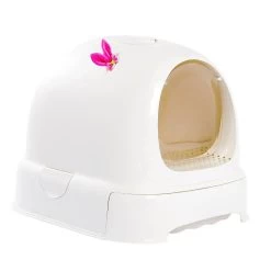 Bac à Litière Rond Anti-éclaboussures Pour Chat -Chats Fournitures Magasin Bac a litiere rond anti eclaboussures pour chat Pour toi Mon chat 1685089504