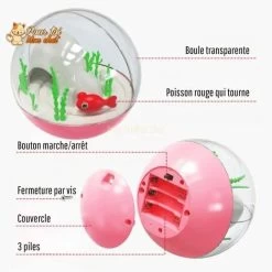 Balle De Jeu Interactive “aquarium” Pour Chat - AQUA'CHAT™ -Chats Fournitures Magasin Balle de jeu interactive aquarium pour chat AQUA CHAT Pour toi Mon chat 1667224954