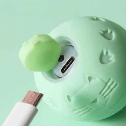 Balle Sautante Interactive Verte Rechargeable Pour Chat -Chats Fournitures Magasin Balle sautante interactive verte rechargeable pour chat Pour toi Mon chat 1687368757602
