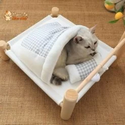Lit Chaud Et Confortable - Lit Et Sac De Couchage Pour Chats - Bedcat™
