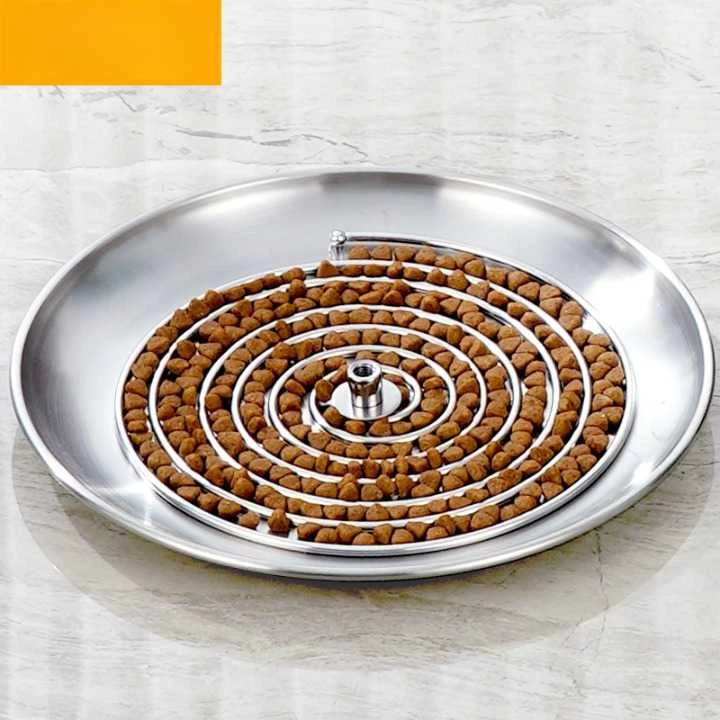 Bol à Alimentation Lente Pour Chat En Acier Inoxydable 3 Bol à Alimentation Lente Pour Chat En Acier Inoxydable – Image 3