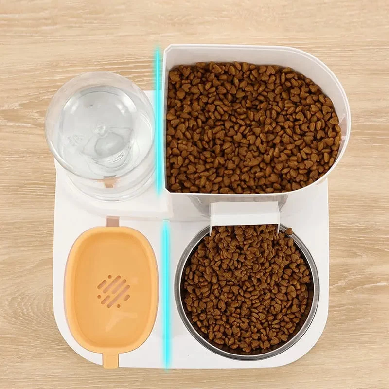 Bol D'alimentation Automatique Avec Distributeur D'eau Pour Chats 2 Bol D'alimentation Automatique Avec Distributeur D'eau Pour Chats – Image 2
