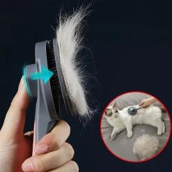 Brosse De Toilettage Avec Bouton En Acier Inoxydable Pour Chat -Chats Fournitures Magasin Brosse de toilettage avec bouton en acier inoxydable pour chat Pour toi Mon chat 1687618471221 f6530019 621b 484b 9a1e 25e92806ec84