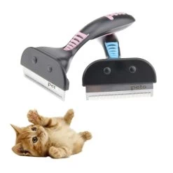 Brosse De Toilettage En Plastique En Forme De Rasoir Pour Chat
