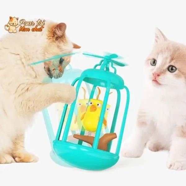 Cage à Oiseau Ludique Pour Chat - Titi&GrosMinet™ 5 Cage à Oiseau Ludique Pour Chat - Titi&GrosMinet™ – Image 5