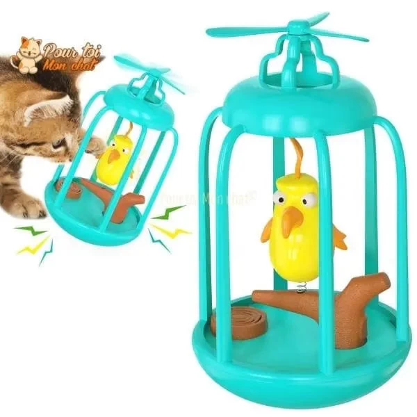 Cage à Oiseau Ludique Pour Chat - Titi&GrosMinet™ 2 Cage à Oiseau Ludique Pour Chat - Titi&GrosMinet™ – Image 2