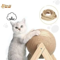 Griffoir Brosse Boule Pour Chat - Grif'Ball'Cat™ 14 Griffoir Brosse Boule Pour Chat - Grif'Ball'Cat™ -Chats Fournitures Magasin Cat Scratcher Toy Pet Scratching Post Toys for Cats Sisal Rope Ball Grinding Paw Cat Scratching Ball Frame Pet Accessories Pour toi Mon chat 1645788870