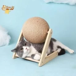 Griffoir Brosse Boule Pour Chat - Grif'Ball'Cat™ 15 Griffoir Brosse Boule Pour Chat - Grif'Ball'Cat™ -Chats Fournitures Magasin Cat Scratcher Toy Pet Scratching Post Toys for Cats Sisal Rope Ball Grinding Paw Cat Scratching Ball Frame Pet Accessories Pour toi Mon chat 1645788873