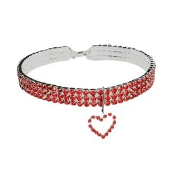 Collier étincelant En Strass Pour Chat Avec Un Cœur -Chats Fournitures Magasin Collier etincelant en strass pour chat avec un cur Pour toi Mon chat 1687450973629