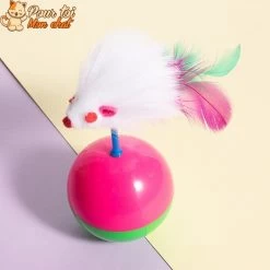 Balle Culbuto Avec Souris - Souris'On'Ball™ -Chats Fournitures Magasin Cute Durable Pet Cat Toys Mimi Favorite Fur Mouse Tumbler Kitten Cat Toys Plastic Play Balls for Catch Cats Supplies Pour toi Mon chat 1636566971