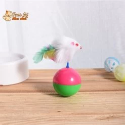 Balle Culbuto Avec Souris - Souris'On'Ball™ -Chats Fournitures Magasin Cute Durable Pet Cat Toys Mimi Favorite Fur Mouse Tumbler Kitten Cat Toys Plastic Play Balls for Catch Cats Supplies Pour toi Mon chat 1636572162