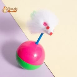 Balle Culbuto Avec Souris - Souris'On'Ball™ -Chats Fournitures Magasin Cute Durable Pet Cat Toys Mimi Favorite Fur Mouse Tumbler Kitten Cat Toys Plastic Play Balls for Catch Cats Supplies Pour toi Mon chat 1636572165