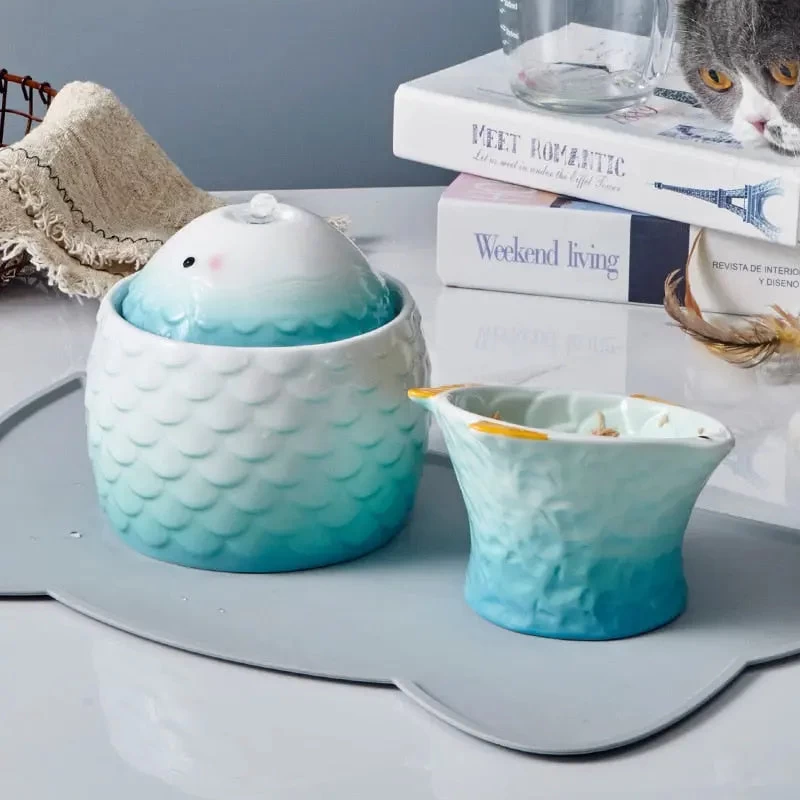 Distributeur D'eau En Céramique Avec USB Pour Chats 2 Distributeur D'eau En Céramique Avec USB Pour Chats – Image 2