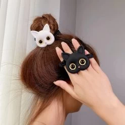 Élastique Pour Cheveux En Soie En Forme De Chat -Chats Fournitures Magasin Elastique pour cheveux en soie en forme de chat Pour toi Mon chat 1687785339307 6042a09a 854f 4036 ac60 487c8ca34f91