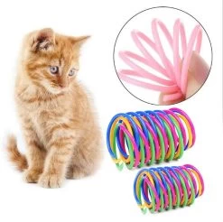 Chats Fournitures Magasin -Chats Fournitures Magasin Ensemble de quatre ressorts helicoidaux colores pour chats Pour toi Mon chat 1687373578384