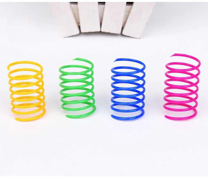 Ensemble De Quatre Ressorts Hélicoïdaux Colorés Pour Chats 3 Ensemble De Quatre Ressorts Hélicoïdaux Colorés Pour Chats – Image 3