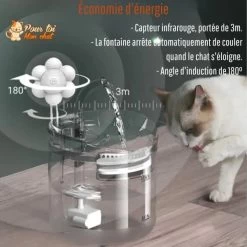 Fontaine à Eau Pour Chat Avec Capteur Automatique -Chats Fournitures Magasin Fontaine a eau pour chat avec capteur automatique Pour toi Mon chat 1663698415