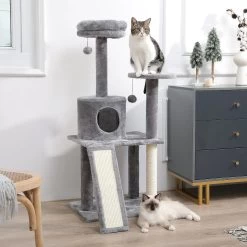 Grand Arbre à Chat Avec Perchoir Confortable Et Poste à Gratter Pour Main Coon -Chats Fournitures Magasin Grand arbre a chat avec perchoir confortable et poste a gratter Pour toi Mon chat 1679672892