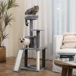 Grand Arbre à Chat Avec Perchoir Confortable Et Poste à Gratter Pour Main Coon -Chats Fournitures Magasin Grand arbre a chat avec perchoir confortable et poste a gratter Pour toi Mon chat 1679672895
