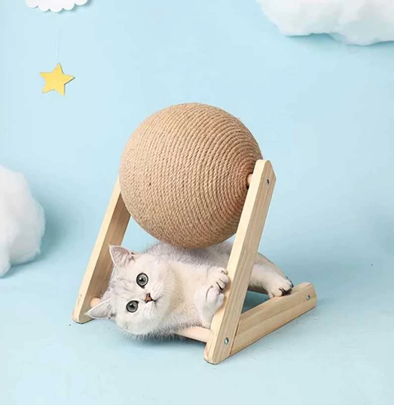 Griffoir Brosse Boule Pour Chat - Grif'Ball'Cat™ 2 Griffoir Brosse Boule Pour Chat - Grif'Ball'Cat™ – Image 2