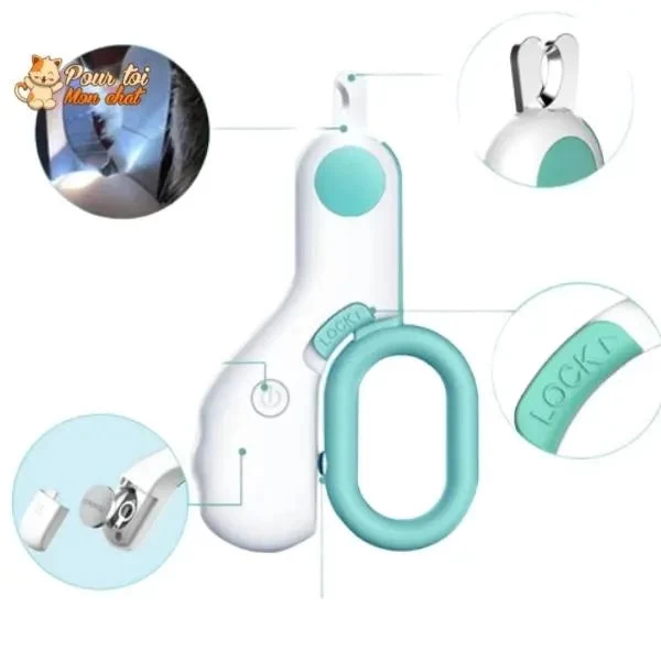 Coupe Ongles Sécurisé à LED - Chat - Chien - Lapin - GriffouNet’™ 4 Coupe Ongles Sécurisé à LED - Chat - Chien - Lapin - GriffouNet’™ – Image 4