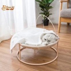 Panier Suspendu Avec Un Jouet - Hamac4cat™ -Chats Fournitures Magasin HAMAC4CAT Lit surreleve Chat Pour toi Mon chat 1623419302