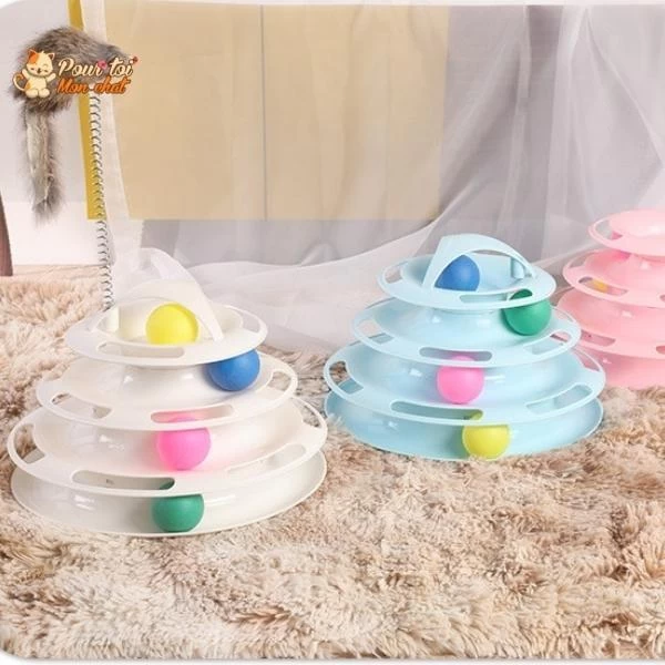 Jouet Pour Chat Avec Balles - Jeu2pistes™ 5 Jouet Pour Chat Avec Balles - Jeu2pistes™ – Image 5