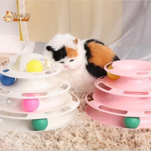 Jouet Pour Chat Avec Balles - Jeu2pistes™ 3 Jouet Pour Chat Avec Balles - Jeu2pistes™ – Image 3