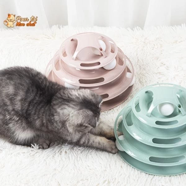 Jouet Pour Chat Avec Balles - Jeu2pistes™ 2 Jouet Pour Chat Avec Balles - Jeu2pistes™ – Image 2