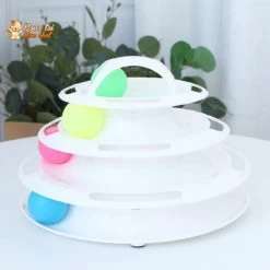 Jouet Pour Chat Avec Balles - Jeu2pistes™ 14 Jouet Pour Chat Avec Balles - Jeu2pistes™ -Chats Fournitures Magasin JEU2PISTES Pyramide 4 niveaux avec balles pour Chat Pour toi Mon chat 1630221612