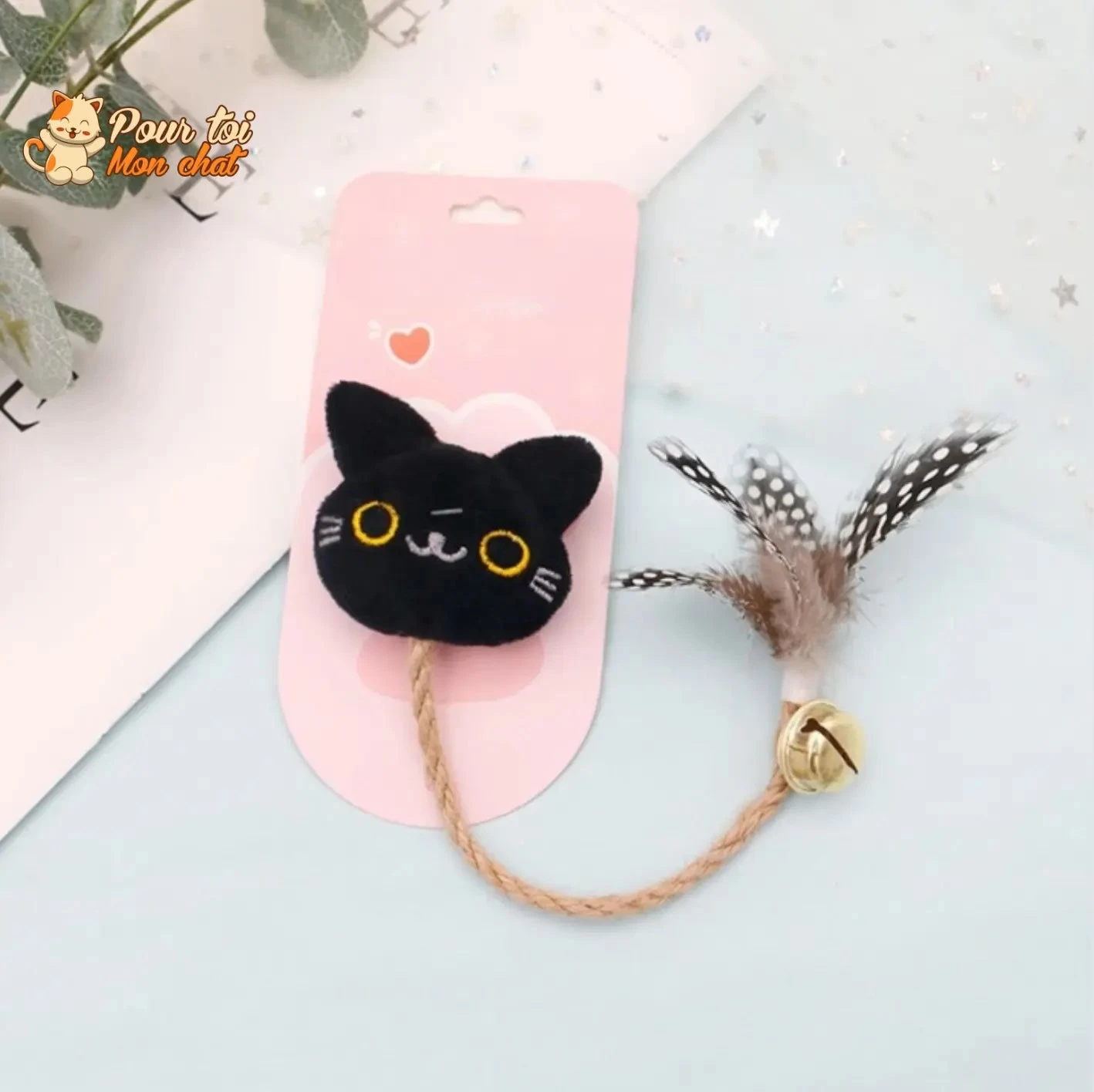 Jouet Cloche En Plumes Pour Chats 5 Jouet Cloche En Plumes Pour Chats – Image 5