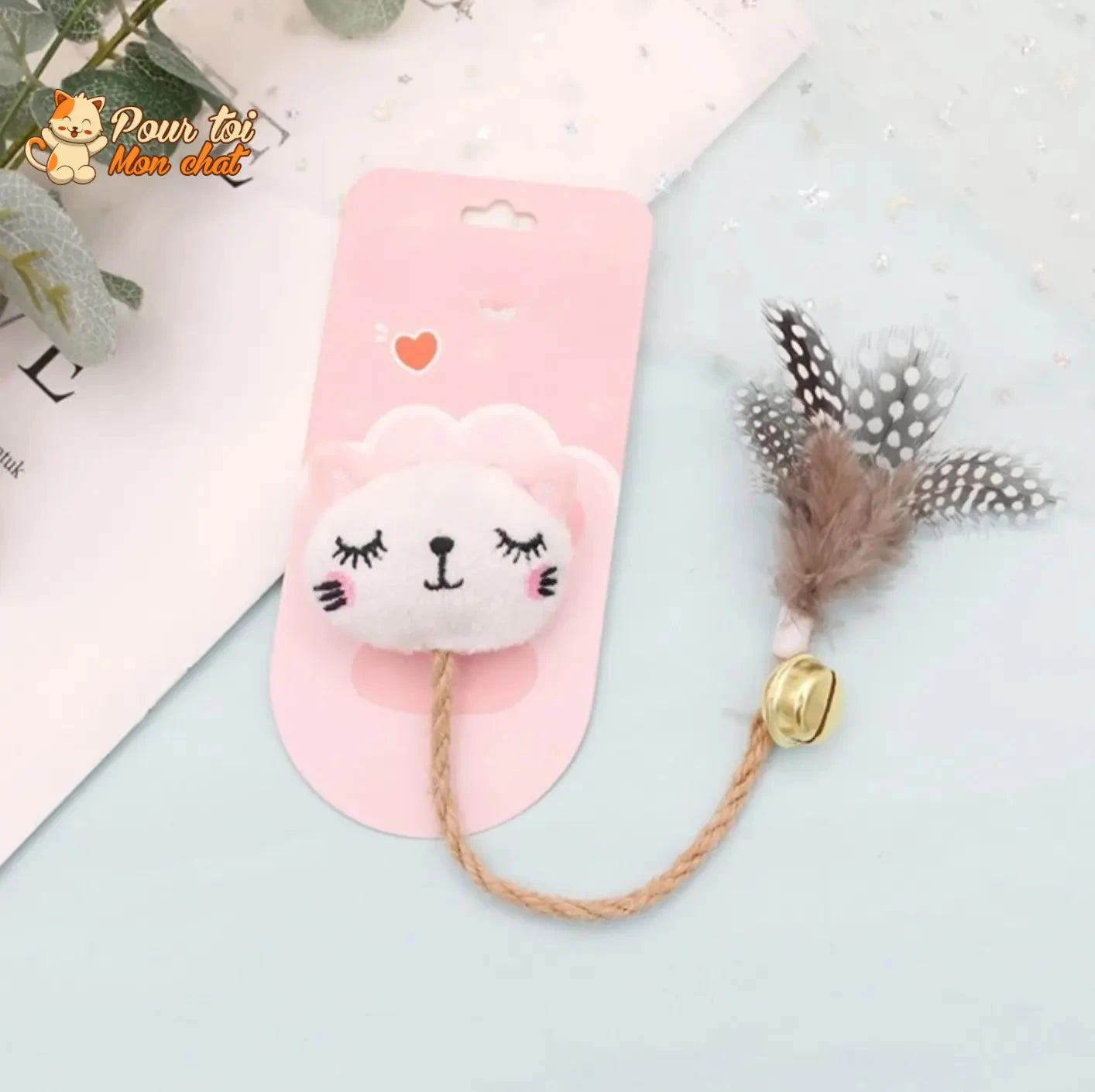 Jouet Cloche En Plumes Pour Chats 6 Jouet Cloche En Plumes Pour Chats – Image 6