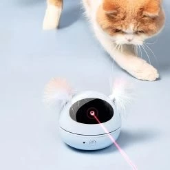 Jouet Rotatif électrique Lumineux à Laser Avec Plumes Pour Chat -Chats Fournitures Magasin Jouet rotatif electrique lumineux a laser avec plumes pour chat Pour toi Mon chat 1687443341952