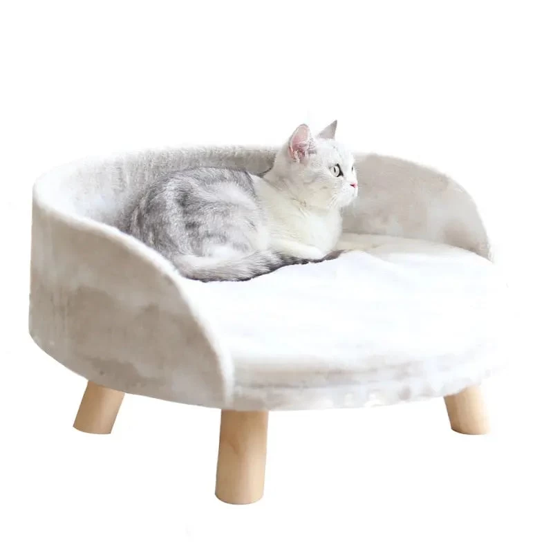 Lit Chaud Et Lavable En Laine D'agneau Pour Chat 2 Lit Chaud Et Lavable En Laine D'agneau Pour Chat – Image 2