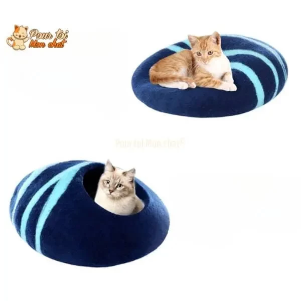 Lit Grotte En Laine Fait à La Main Pour Chats Et Chatons - CHAT'GROTTE™ 7 Lit Grotte En Laine Fait à La Main Pour Chats Et Chatons - CHAT'GROTTE™ – Image 7