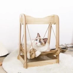 Lit Hamac En Bois Pour Chat