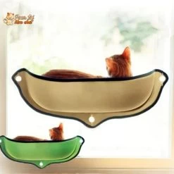 Lit Suspendu à Ventouses Pour Chat - Hamac-Fenêtre-Chat™