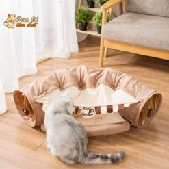 Tunnel De Jeu Avec Coussin Pour Chat - CoussiCat™ -Chats Fournitures Magasin Lit Tunnel de Jeu Repos CoussiCat pour Chat Pour toi Mon chat 1639751744