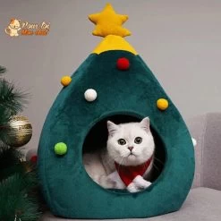 Noël - Niche, Lit En Forme De Sapin De Noël - MonBeauChatPin™ -Chats Fournitures Magasin MonBeauChatPin Pour toi Mon chat 1636282219