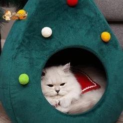 Noël - Niche, Lit En Forme De Sapin De Noël - MonBeauChatPin™ -Chats Fournitures Magasin MonBeauChatPin Pour toi Mon chat 1636282222