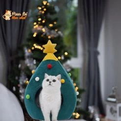 Noël - Niche, Lit En Forme De Sapin De Noël - MonBeauChatPin™ -Chats Fournitures Magasin MonBeauChatPin Pour toi Mon chat 1636282249