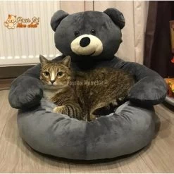 NICHE EN PELUCHE OURSON POUR CHAT - OURSàCHAT™ -Chats Fournitures Magasin NICHE EN PELUCHE OURSON POUR CHAT OURSaCHAT Pour toi Mon chat 1668765588