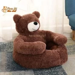 NICHE EN PELUCHE OURSON POUR CHAT - OURSàCHAT™ -Chats Fournitures Magasin NICHE EN PELUCHE OURSON POUR CHAT OURSaCHAT Pour toi Mon chat 1668765619