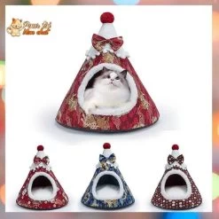 Noël Sapin De Noël Or Et Argent - Pour Chat - SapinVelours™